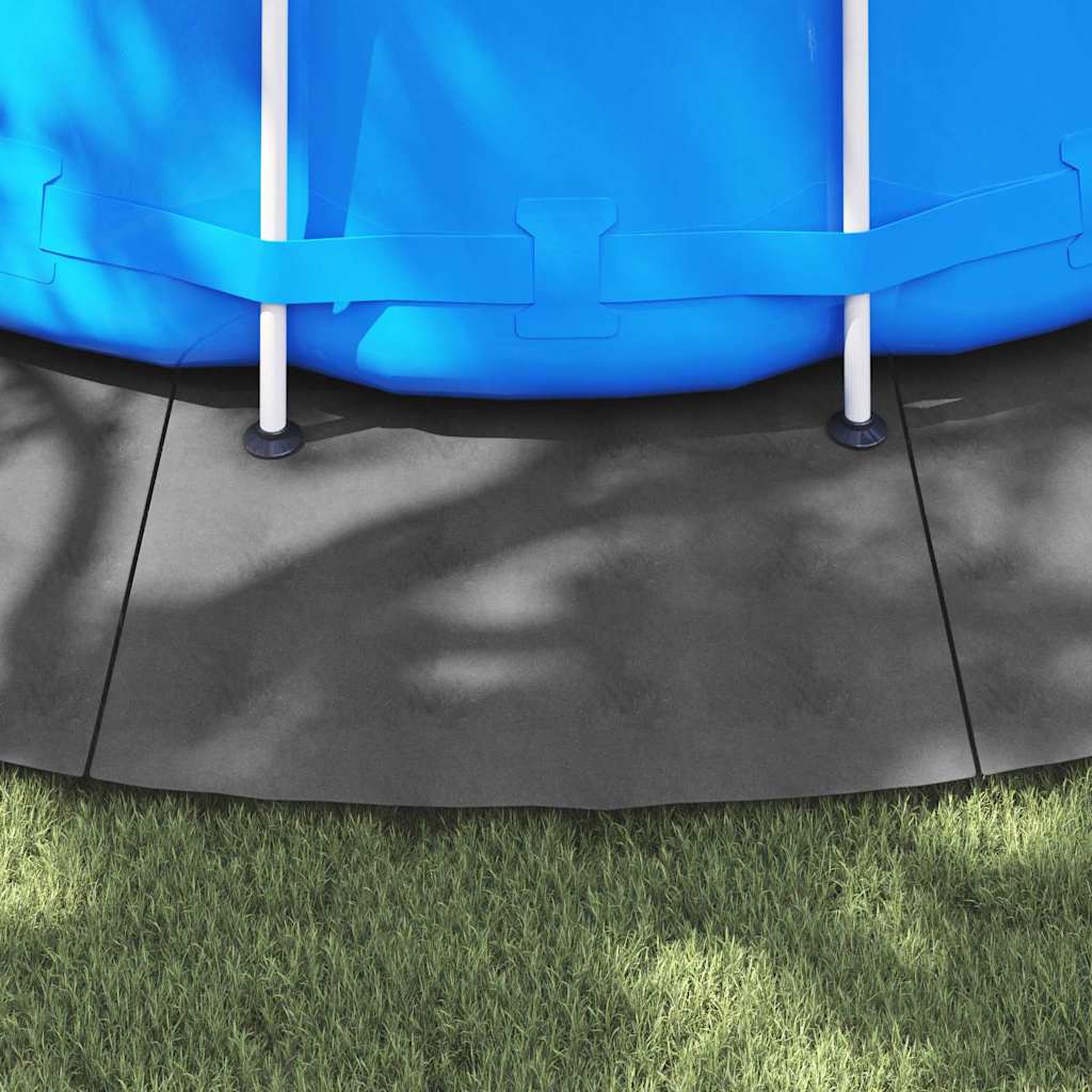 Bodenfolie für Pools Hellgrau Ø 610 cm Polyester Geotextil