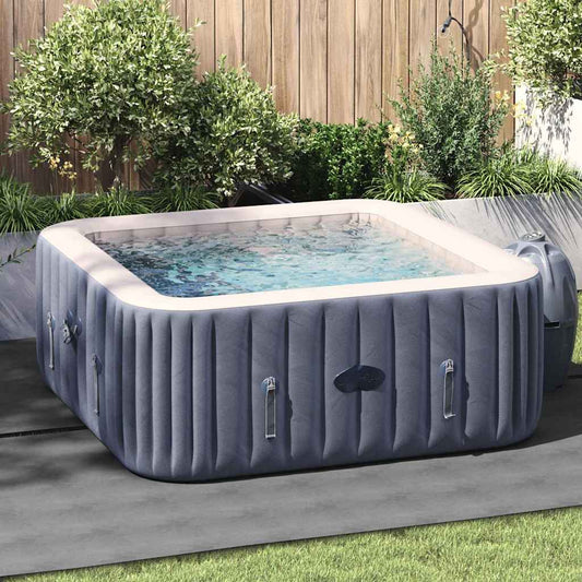 Bodenfolie für Pools Hellgrau 274 x 274 cm Vliesstoff
