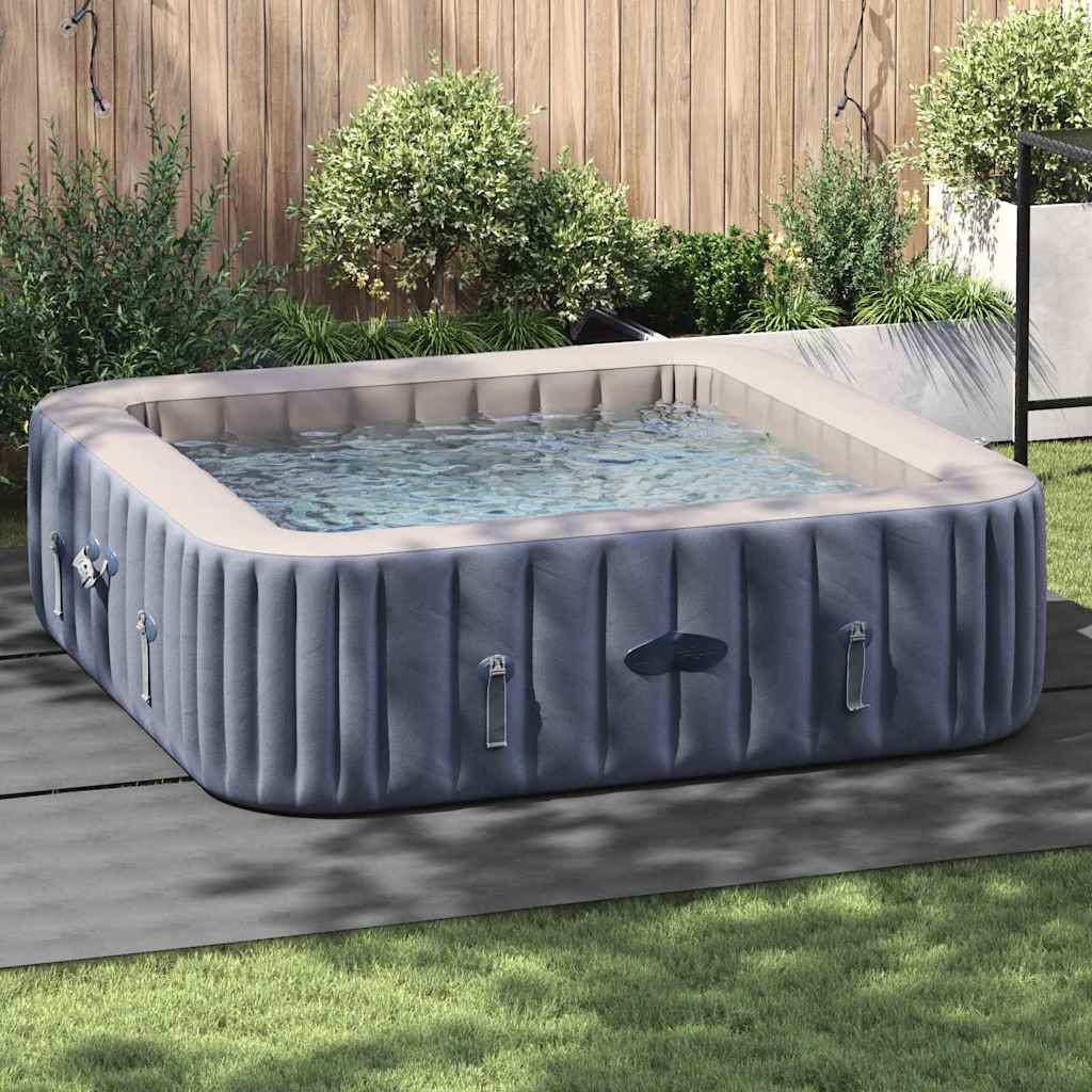 Bodenfolie für Pools Hellgrau 396 x 396 cm Vliesstoff