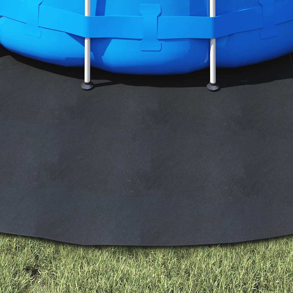 Bodenfolie für Pools Schwarz Ø 306 cm Polyester Geotextil