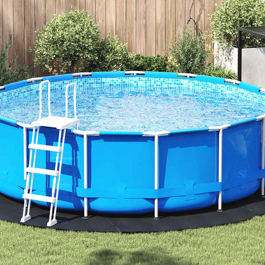 Bodenfolie für Pools Schwarz Ø 366 cm Polyester Geotextil
