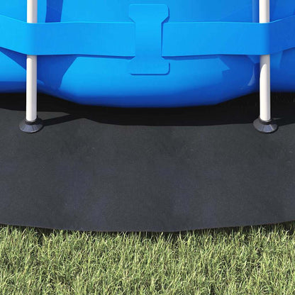 Bodenfolie für Pools Schwarz Ø 366 cm Polyester Geotextil