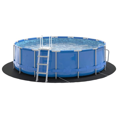 Bodenfolie für Pools Schwarz Ø 366 cm Polyester Geotextil