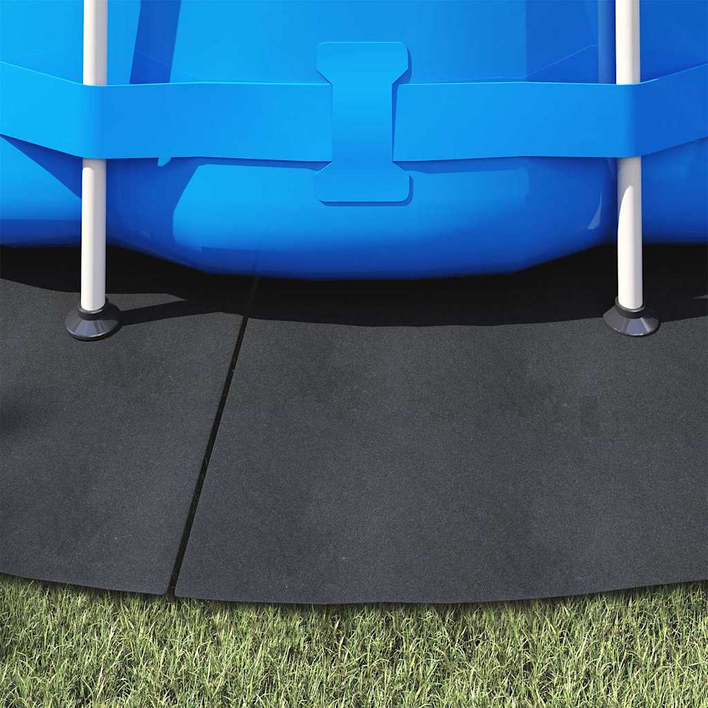 Bodenfolie für Pools Schwarz Ø 428 cm Polyester Geotextil
