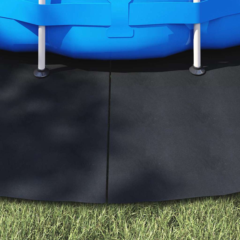 Bodenfolie für Pools Schwarz Ø 500 cm Polyester Geotextil