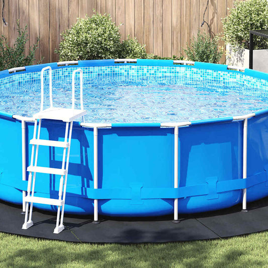 Bodenfolie für Pools Schwarz Ø 458 cm Polyester Geotextil