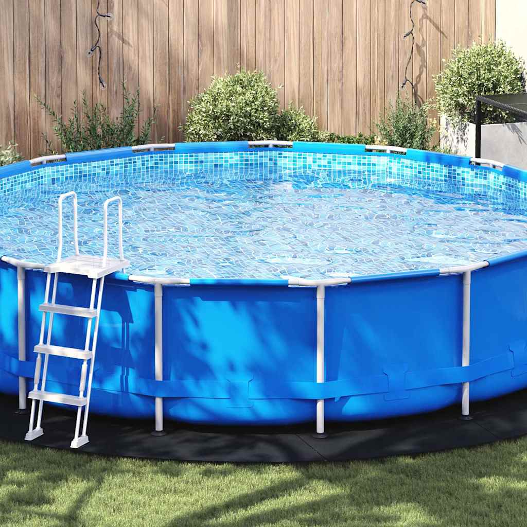 Bodenfolie für Pools Schwarz Ø 550 cm Polyester Geotextil