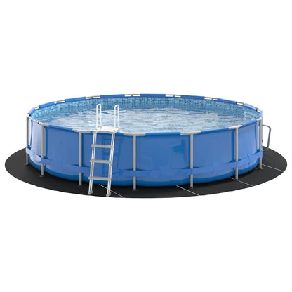 Bodenfolie für Pools Schwarz Ø 550 cm Polyester Geotextil