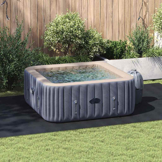 Bodenfolie für Pools Schwarz 420 x 220 cm Polyester-Geotextil
