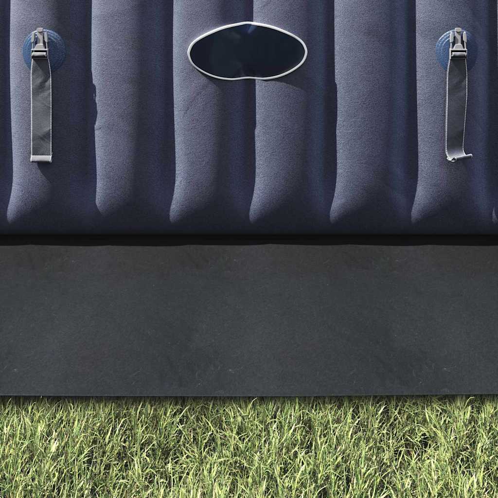 Bodenfolie für Pools Schwarz 420 x 220 cm Polyester-Geotextil