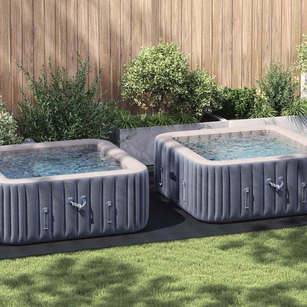 Bodenfolie für Pools Schwarz 500 x 250 cm Polyester-Geotextil