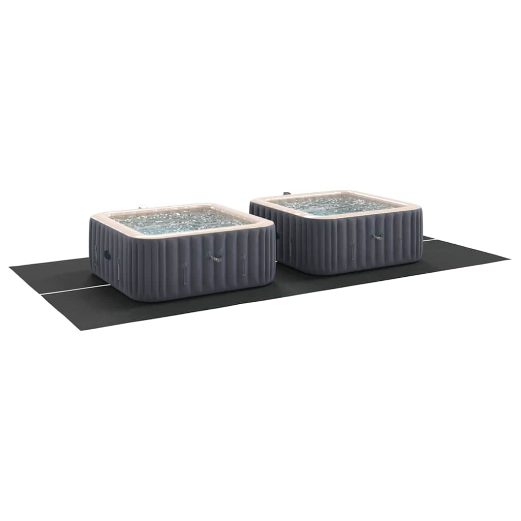 Bodenfolie für Pools Schwarz 500 x 250 cm Polyester-Geotextil