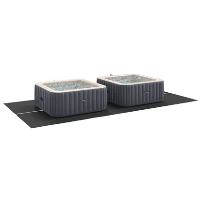 Bodenfolie für Pools Schwarz 500 x 250 cm Polyester-Geotextil