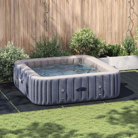 Bodenfolie für Pools Schwarz 550 x 280 cm Polyester-Geotextil