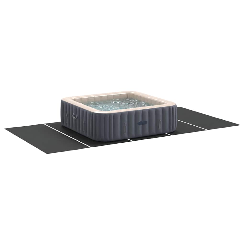 Bodenfolie für Pools Schwarz 550 x 280 cm Polyester-Geotextil