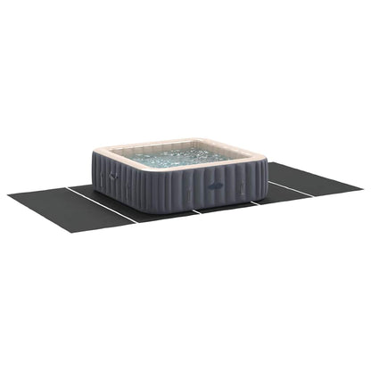 Bodenfolie für Pools Schwarz 550 x 280 cm Polyester-Geotextil