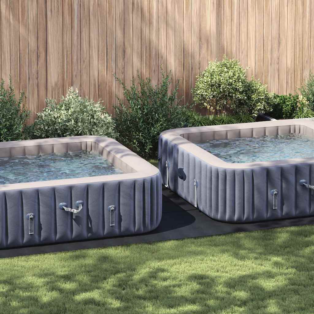 Bodenfolie für Pools Schwarz 640 x 321 cm Polyester-Geotextil