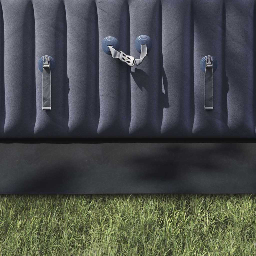 Bodenfolie für Pools Schwarz 640 x 321 cm Polyester-Geotextil