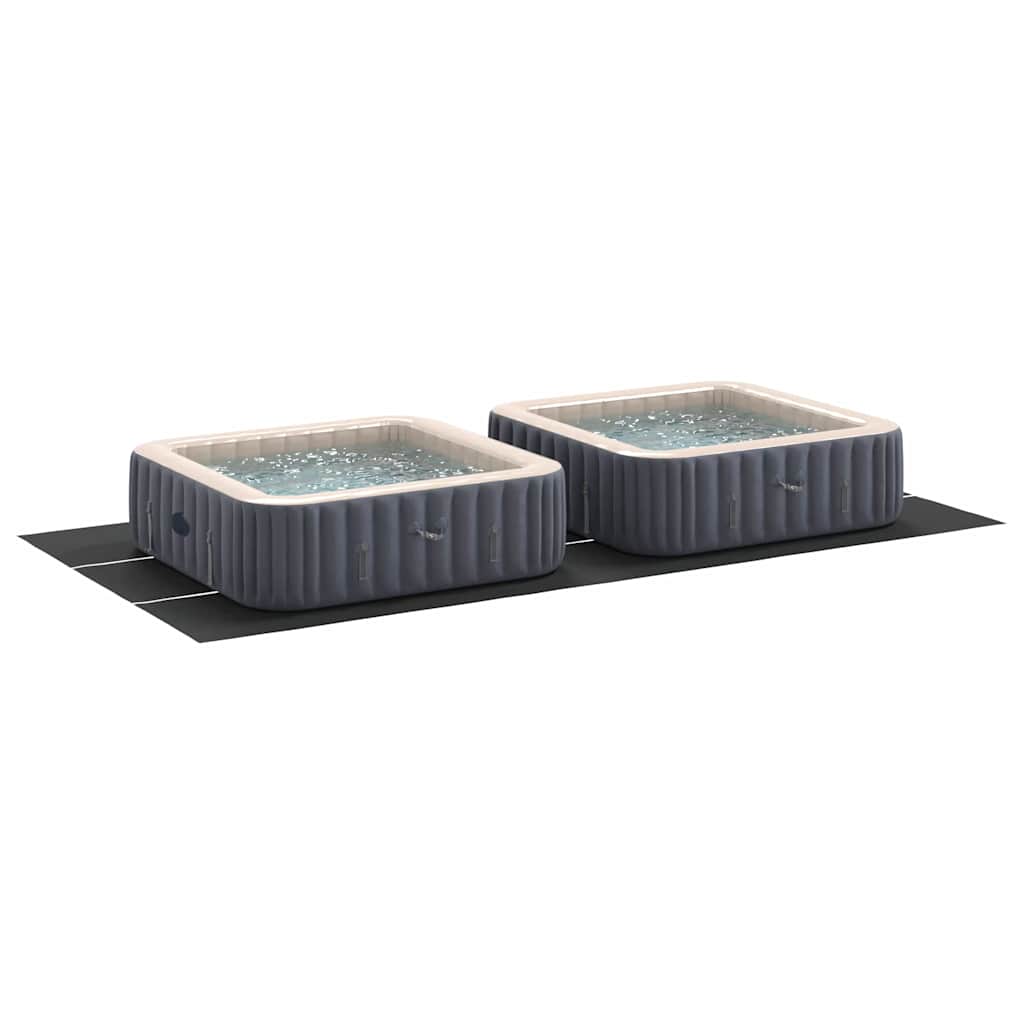 Bodenfolie für Pools Schwarz 640 x 321 cm Polyester-Geotextil