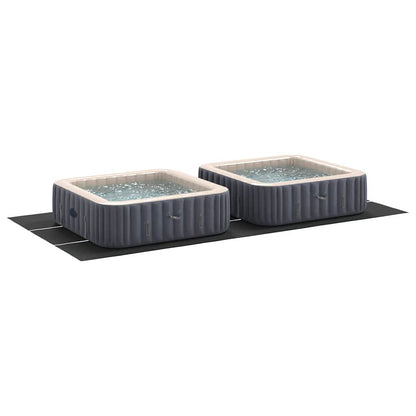 Bodenfolie für Pools Schwarz 640 x 321 cm Polyester-Geotextil
