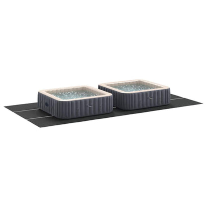 Bodenfolie für Pools Schwarz 750 x 372 cm Polyester-Geotextil