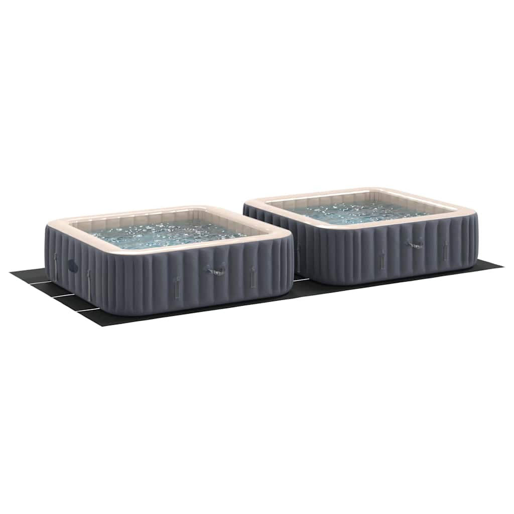Bodenfolie für Pools Schwarz 820 x 420 cm Polyester-Geotextil