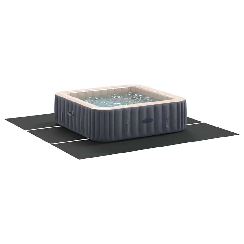 Bodenfolie für Pools Schwarz 396 x 396 cm Vliesstoff