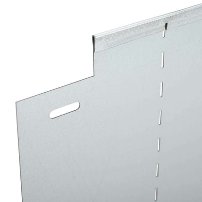 Rasenkanten 5 pcs Silber 100 x 25 cm Verzinkter Stahl