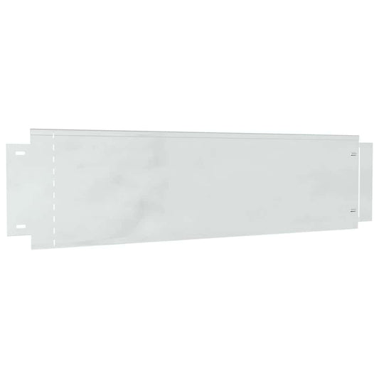 Rasenkanten 10 pcs Silber 100 x 25 cm Verzinkter Stahl