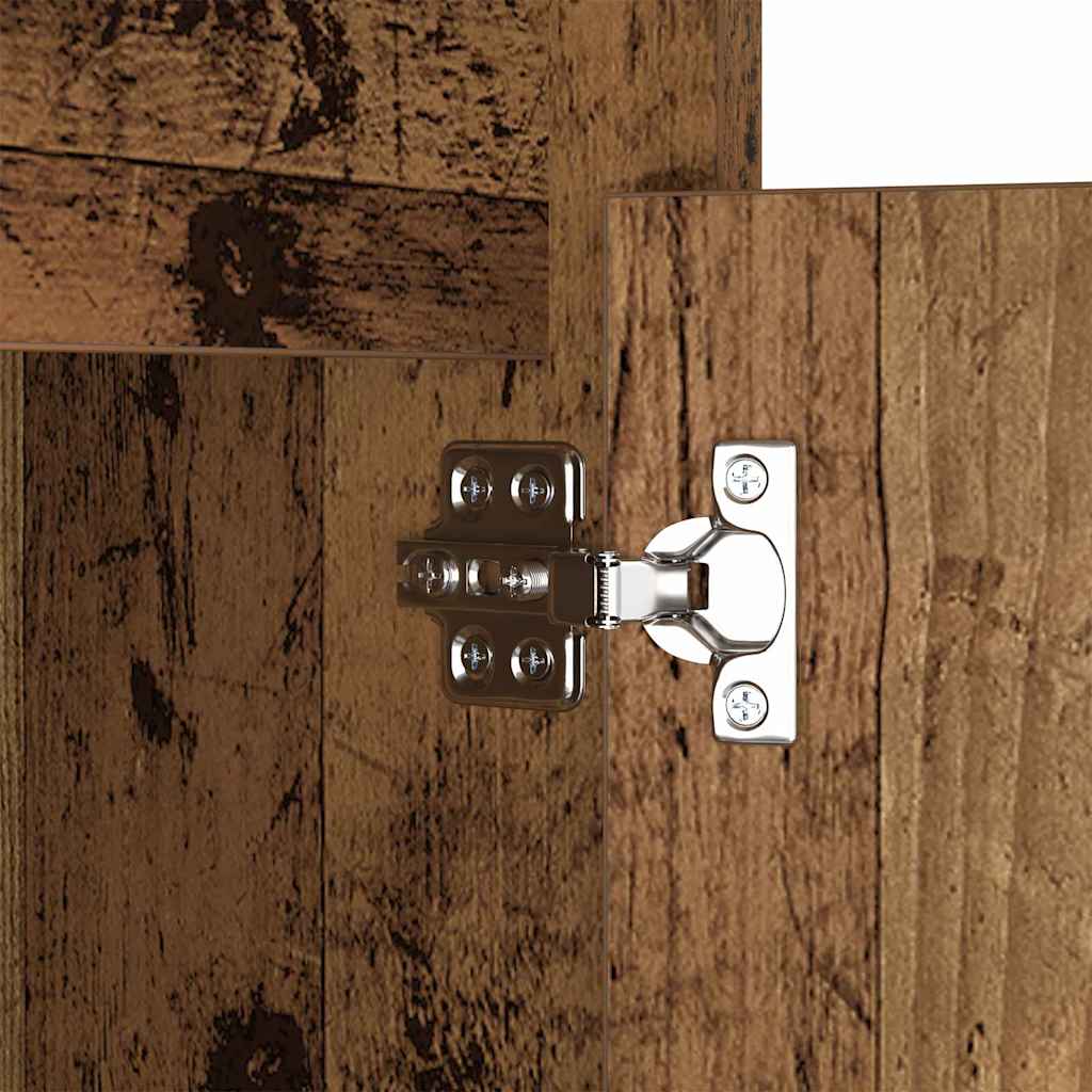 LED Nachttisch 2 pcs Altholz 38 x 34 x 61 cm Holzwerkstoff