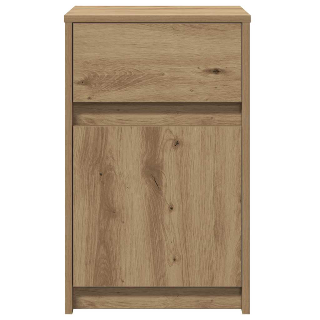 LED Nachttisch 2 pcs Eiche handwerklich 38 x 34 x 61 cm