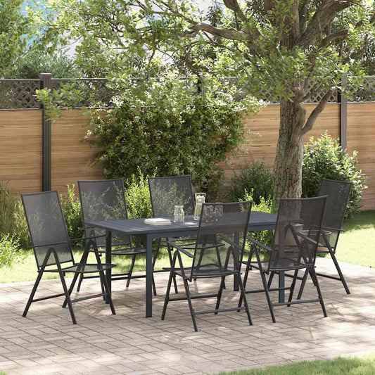 Garten Essgruppe 7 pcs Anthrazit Stahl