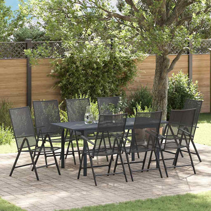 Garten Essgruppe 9 pcs Anthrazit Stahl