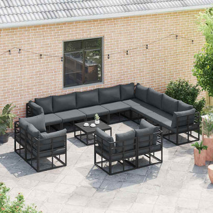 Garten-Sofa-Set mit Kissen 12 pcs