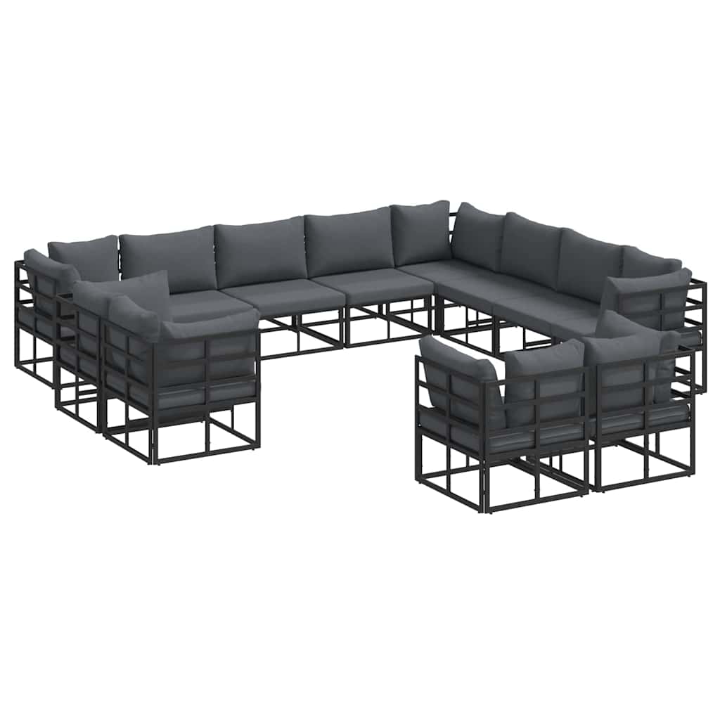 Garten-Sofa-Set mit Kissen 12 pcs