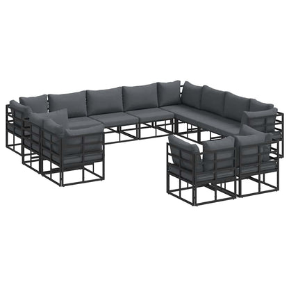 Garten-Sofa-Set mit Kissen 12 pcs