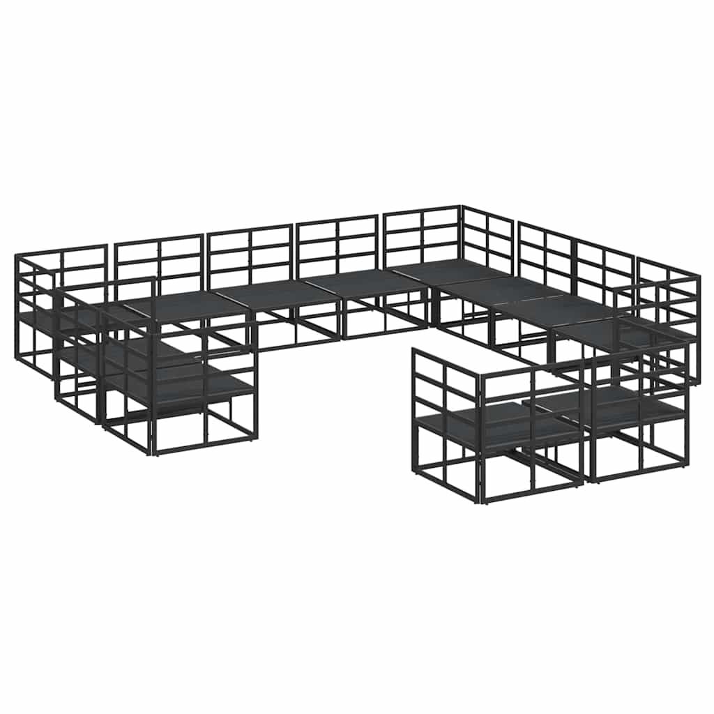 Garten-Sofa-Set mit Kissen 12 pcs