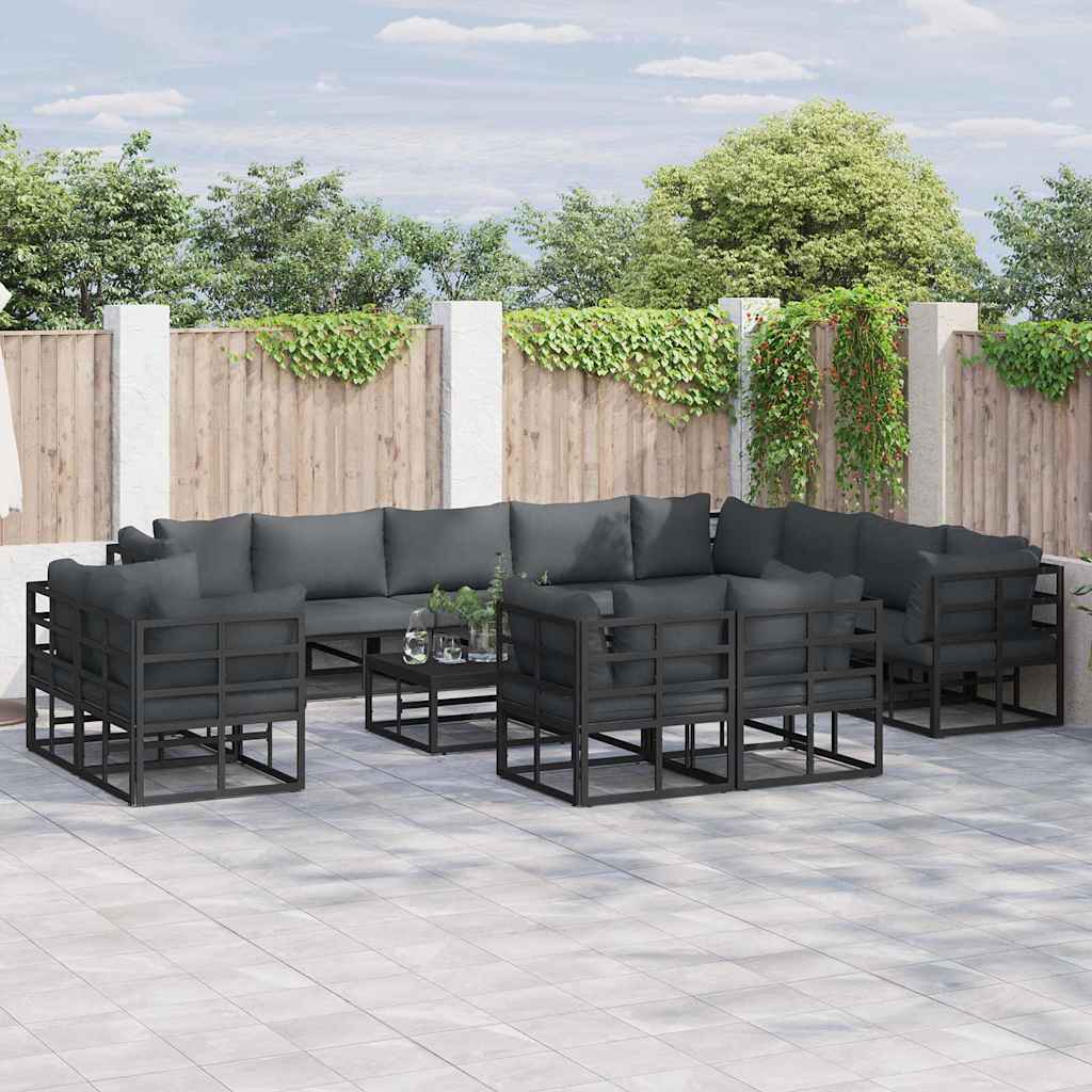 Garten-Sofa-Set mit Kissen 13 pcs