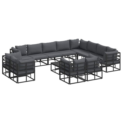 Garten-Sofa-Set mit Kissen 13 pcs