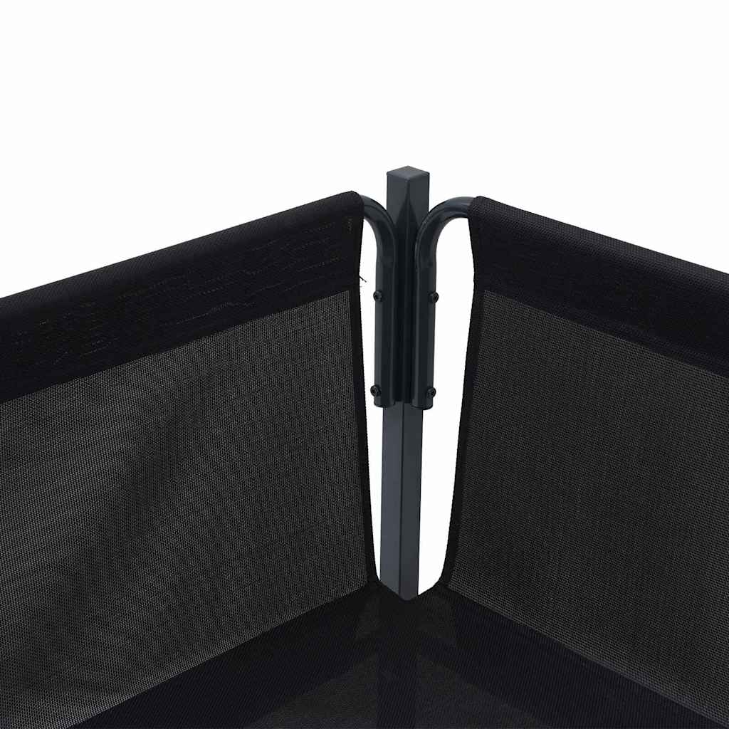 Garten-Sofa-Set Anthrazit Stahl