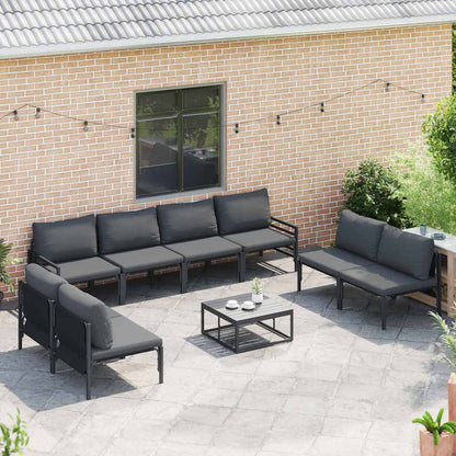 Garten-Sofa-Set 8 pcs Anthrazit Stahl