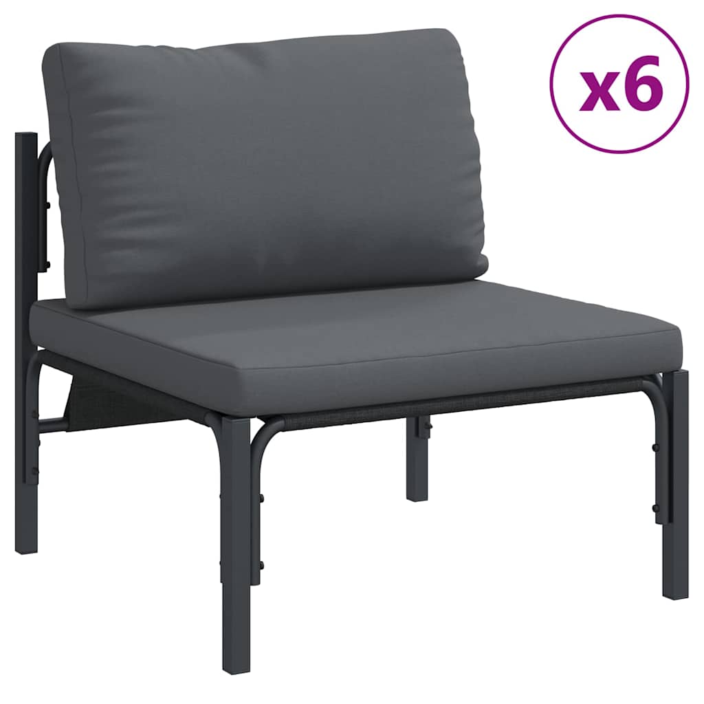 Garten-Sofa-Set 13 pcs Anthrazit Stahl