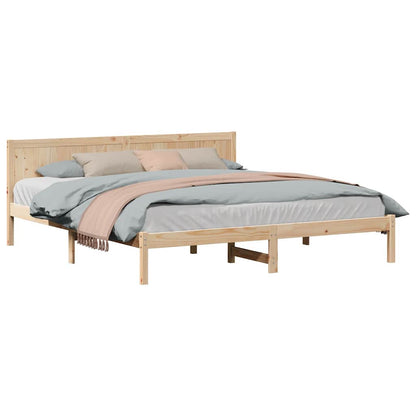 Bettgestell Braun 180 x 200 cm Massivholz Kiefer