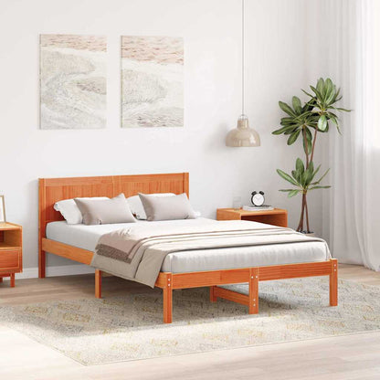 Bettgestell Braun 140 x 190 cm Massivholz Kiefer