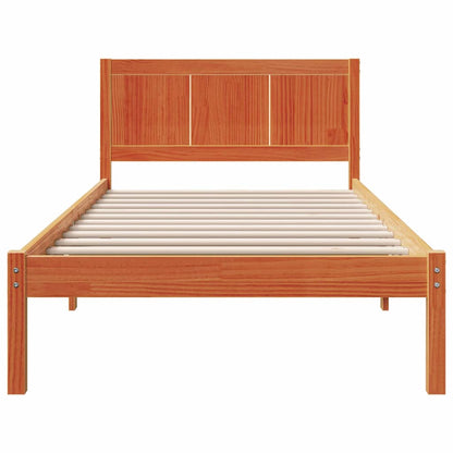 Bettgestell Braun 90 x 190 cm Massivholz Kiefer