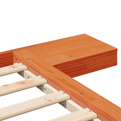 Bettgestell Braun 135 x 190 cm Holz