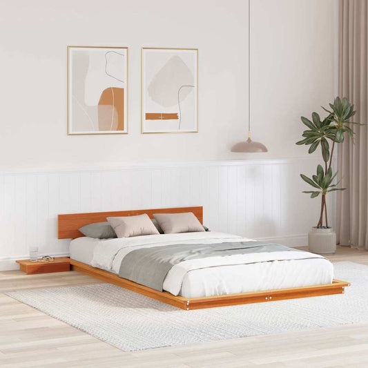 Bettgestell Braun 135 x 190 cm Holz