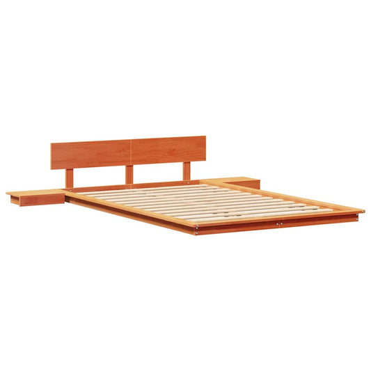 Bettgestell Braun 135 x 190 cm Holz