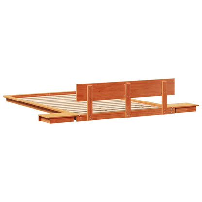 Bettgestell Braun 135 x 190 cm Holz