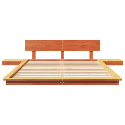 Bettgestell Braun 135 x 190 cm Holz